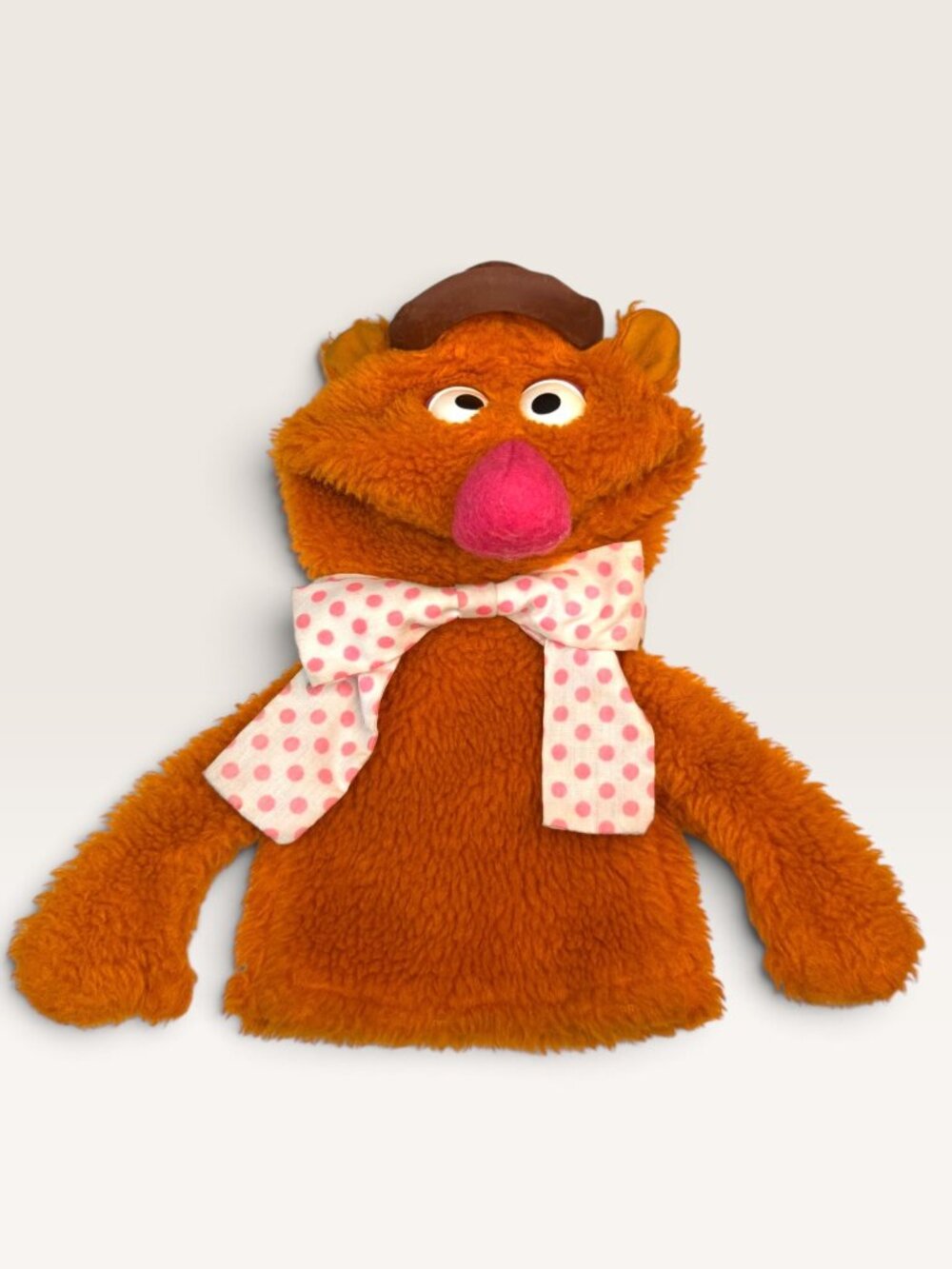1978 Fisher Price Muppets Fozzie Bear Hand Puppet 861 Jim Henson Plush Toy